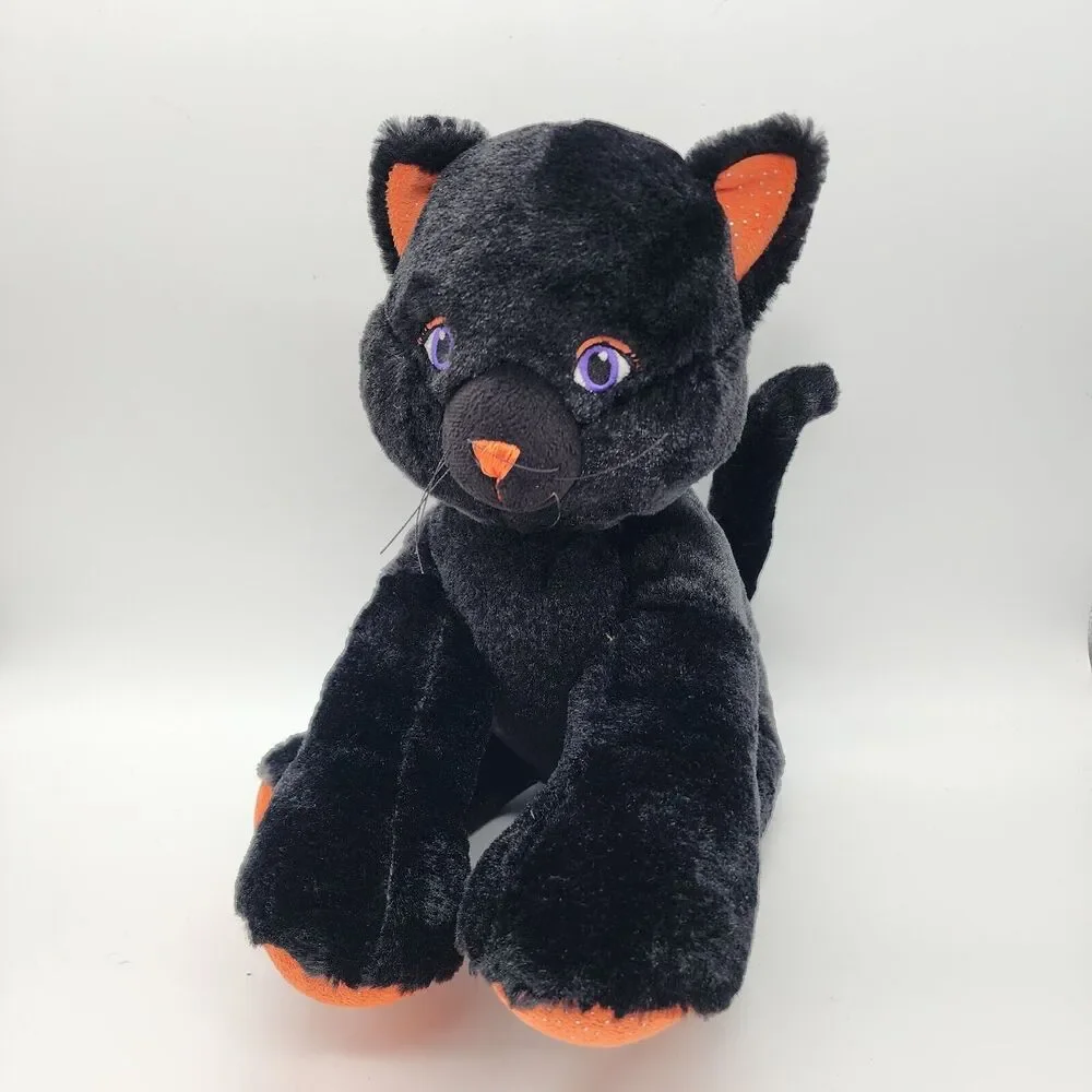 Build A Bear Lucky Black Cat Plush 12